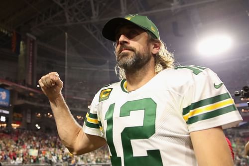 Green Bay Packers QB Aaron Rodgers v Arizona Cardinals