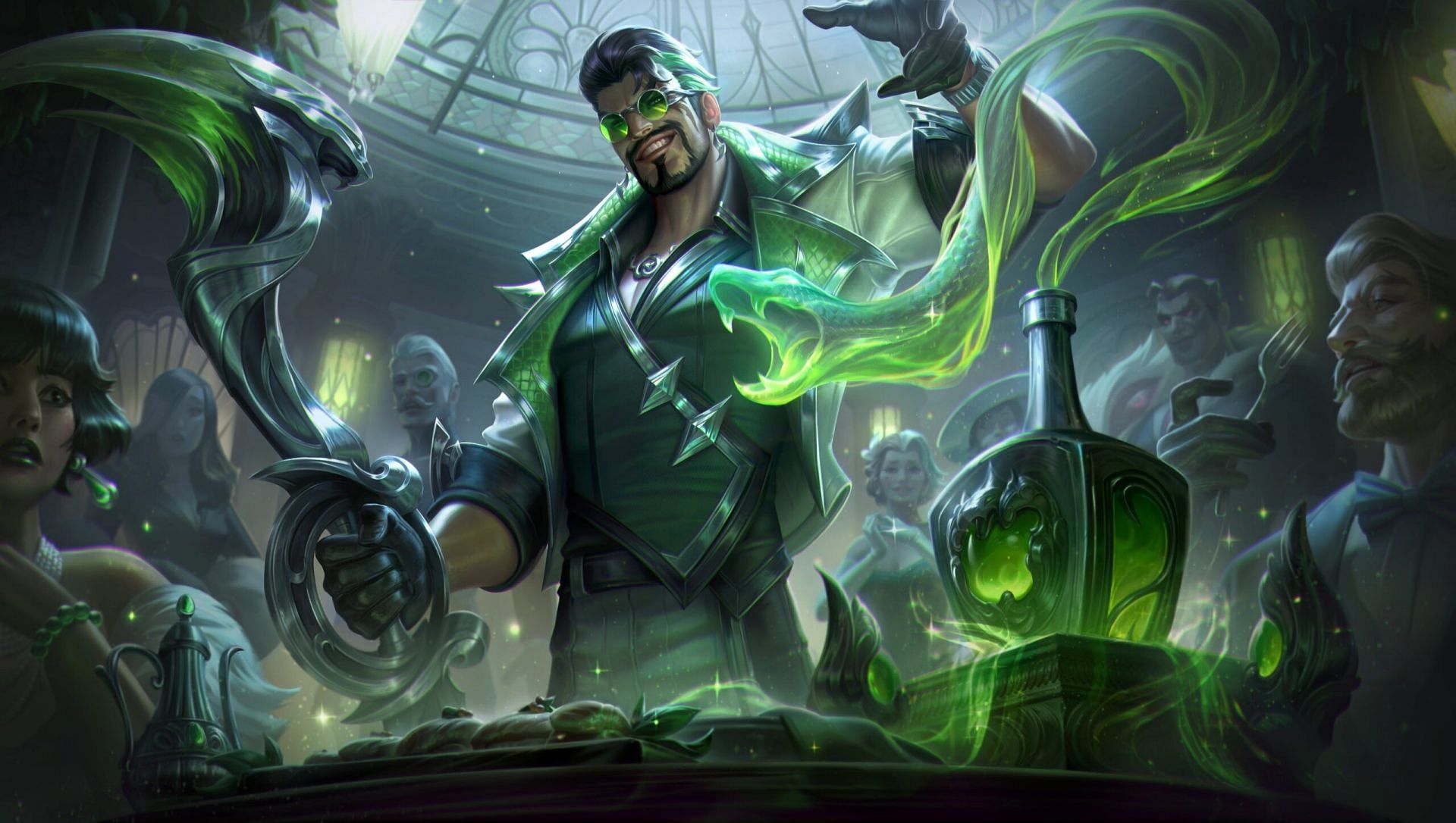Draven&#039;s ego fits well with his Debonair skin (Image via Riot)
