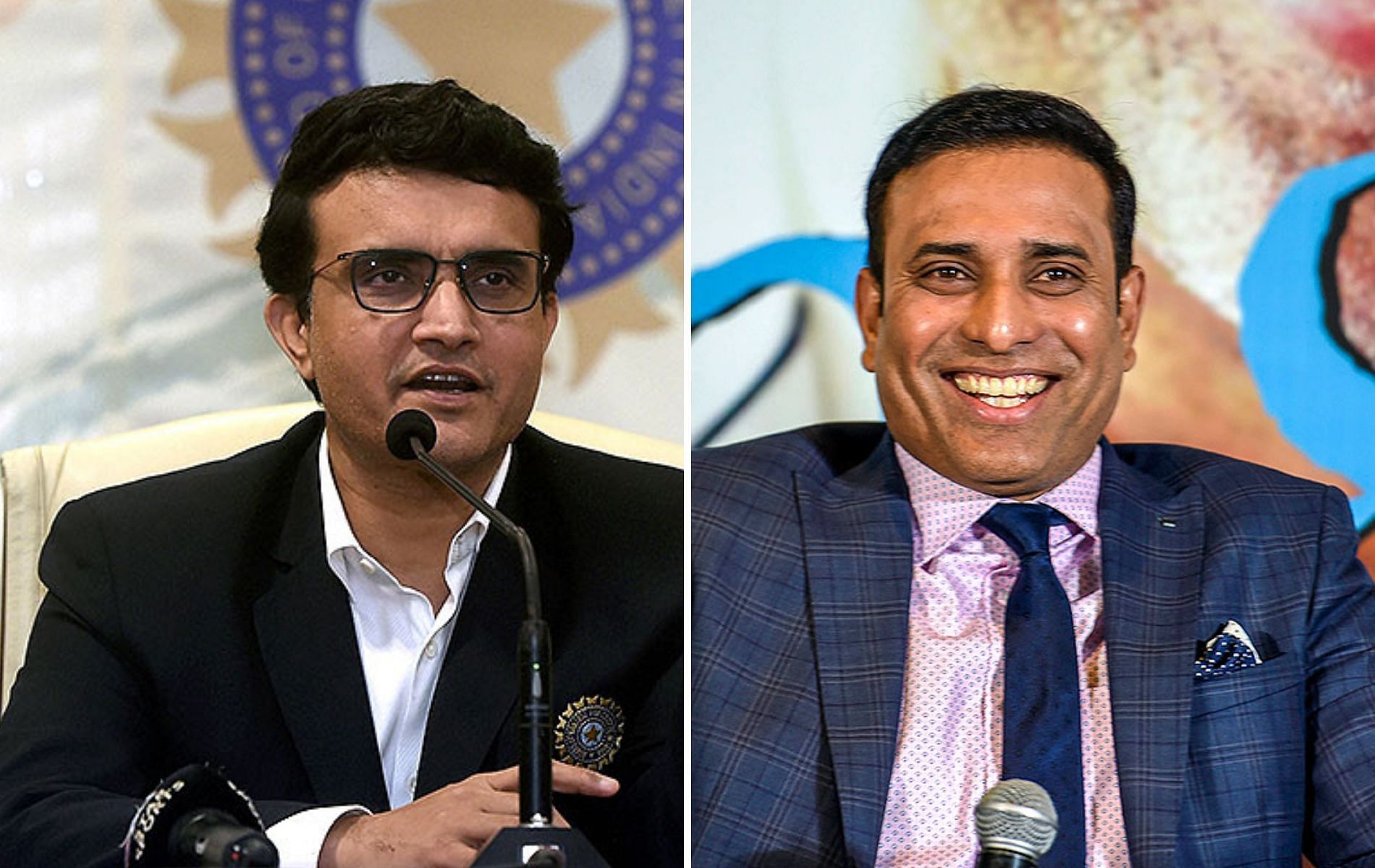 Sourav Ganguly (L) and VVS Laxman. (Image source: PTI)