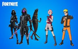 Every new cosmetic in Fortnite v18.40 update: Golden Cube skin, Naruto & Team 7, Kurama, 8Ball and more