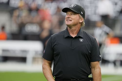 Former Las Vegas Raiders head coach Jon Gruden