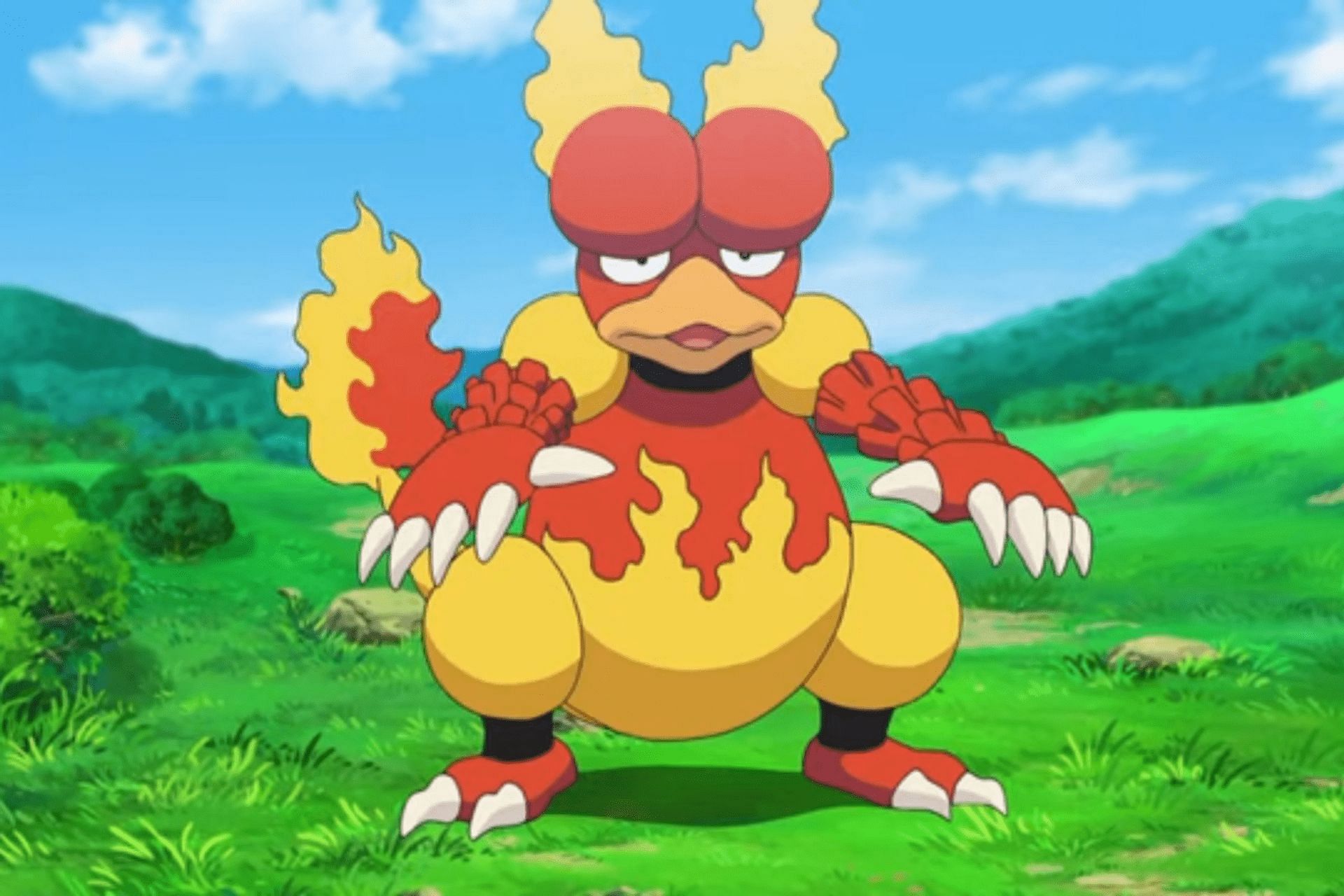 Magmar as it appears in the anime (Image via The Pokemon Company)