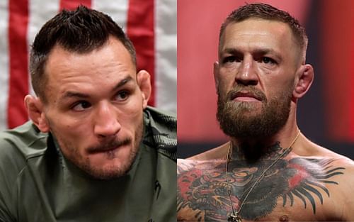 Michael Chandler (left); Conor McGregor (right)