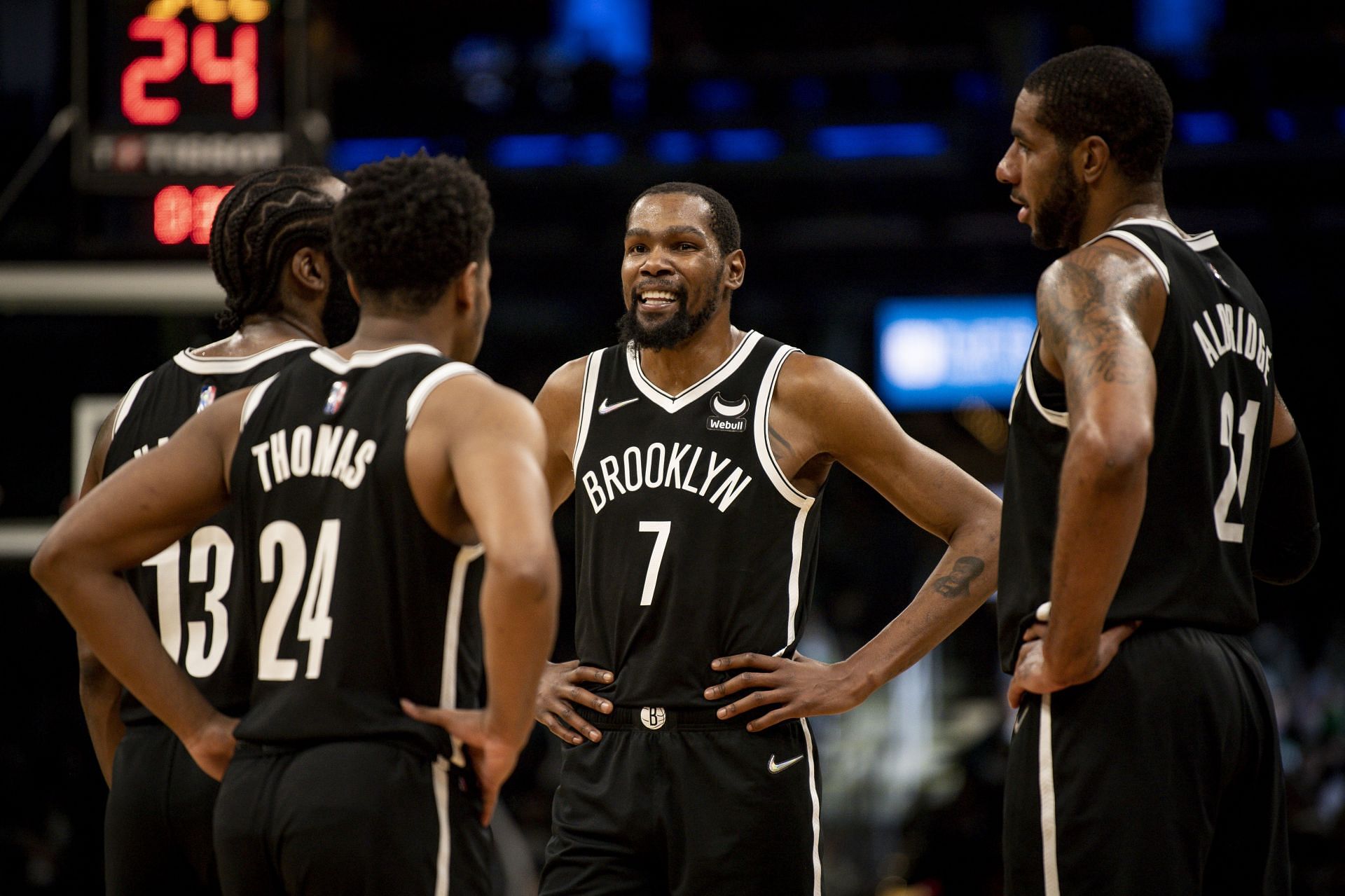 Brooklyn Nets during their game against the Boston Celtics