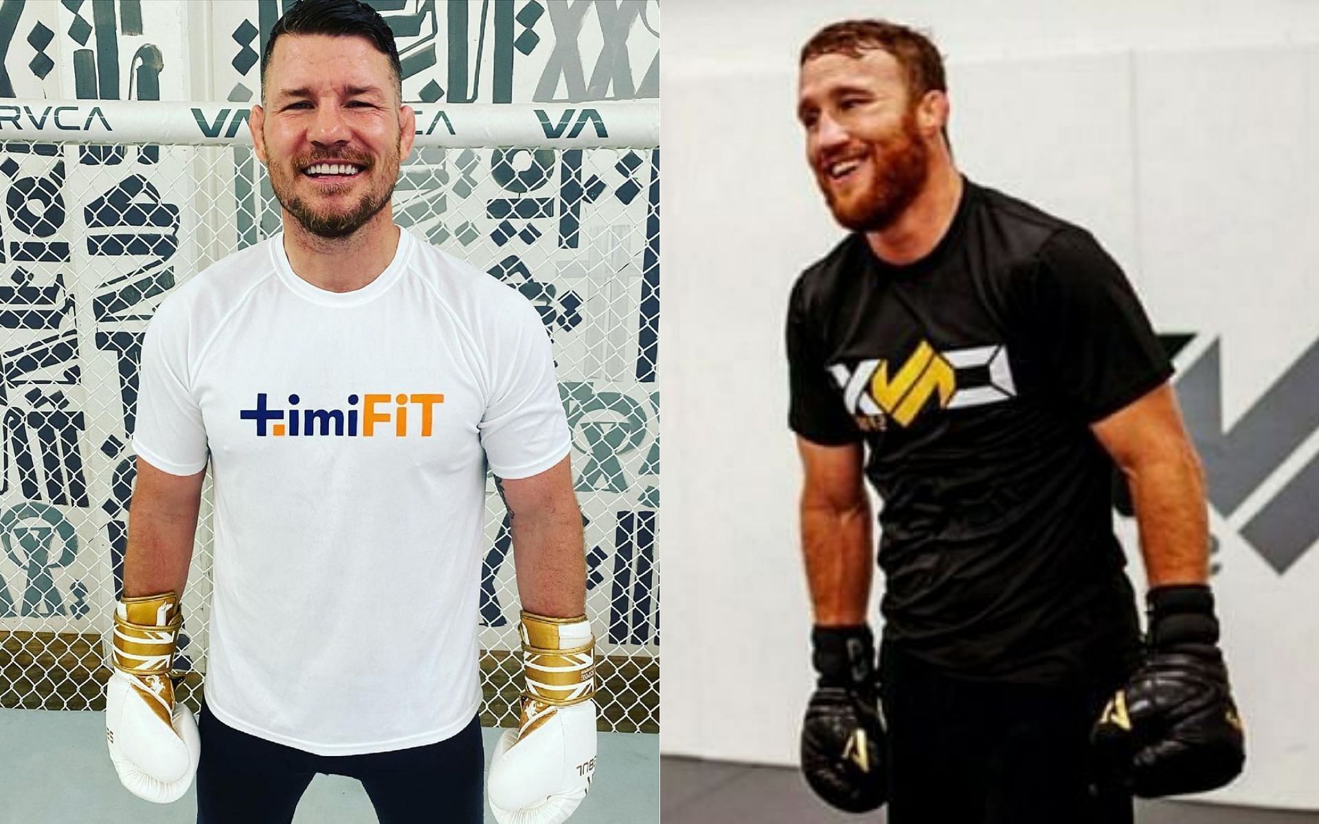 Michael Bisping (left) and Justin Gaethje (right) [Image credits: @mikebisping and @justin_gaethje on Instagram]