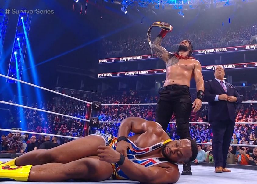 Roman Reigns defeated Big E at WWE Survivor Series 2021.