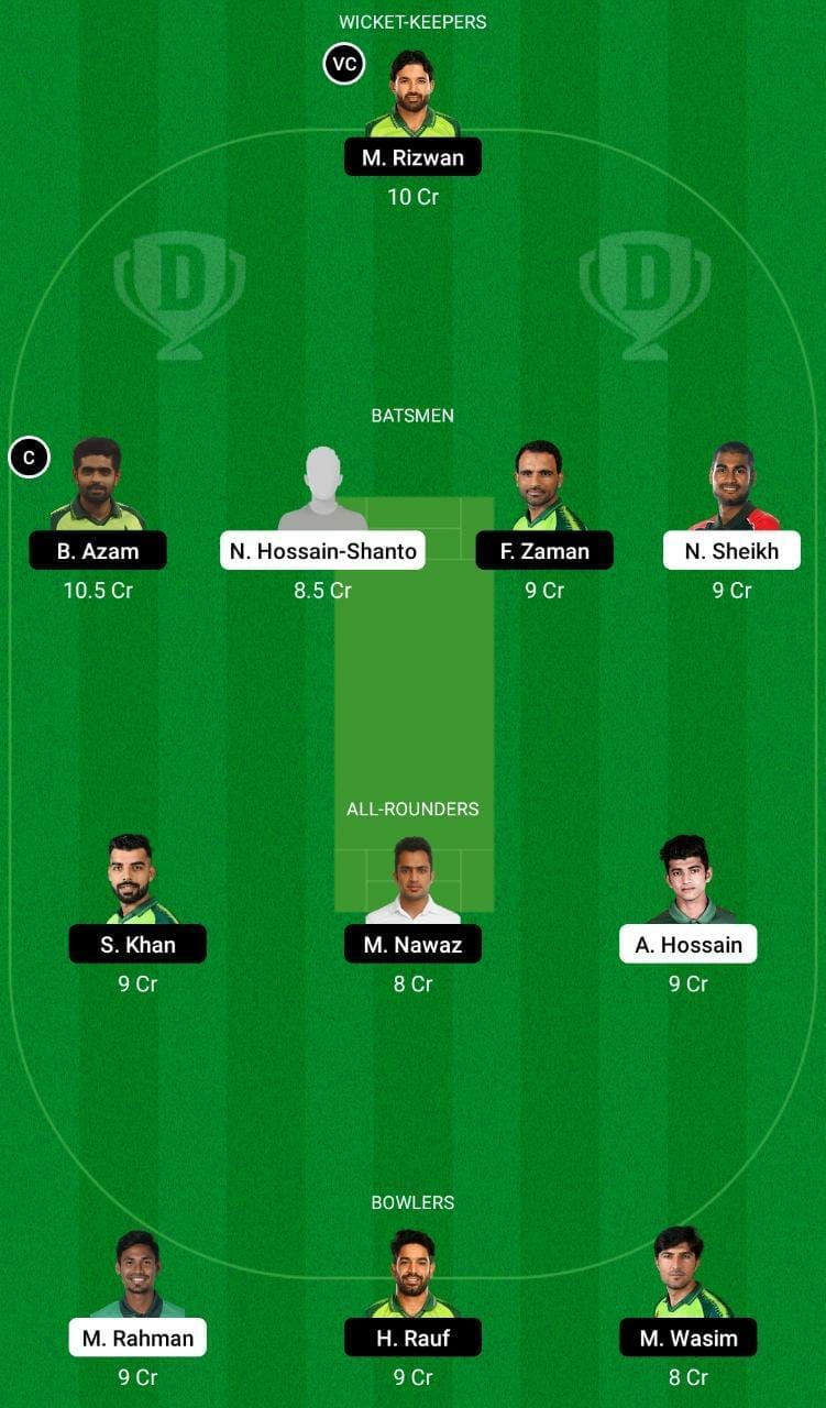 BAN vs PAK Dream11 Fantasy Tip #1