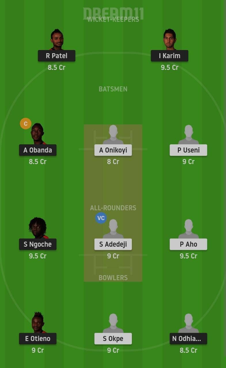 KEN vs NIG Dream11 Fantasy Suggestion #2