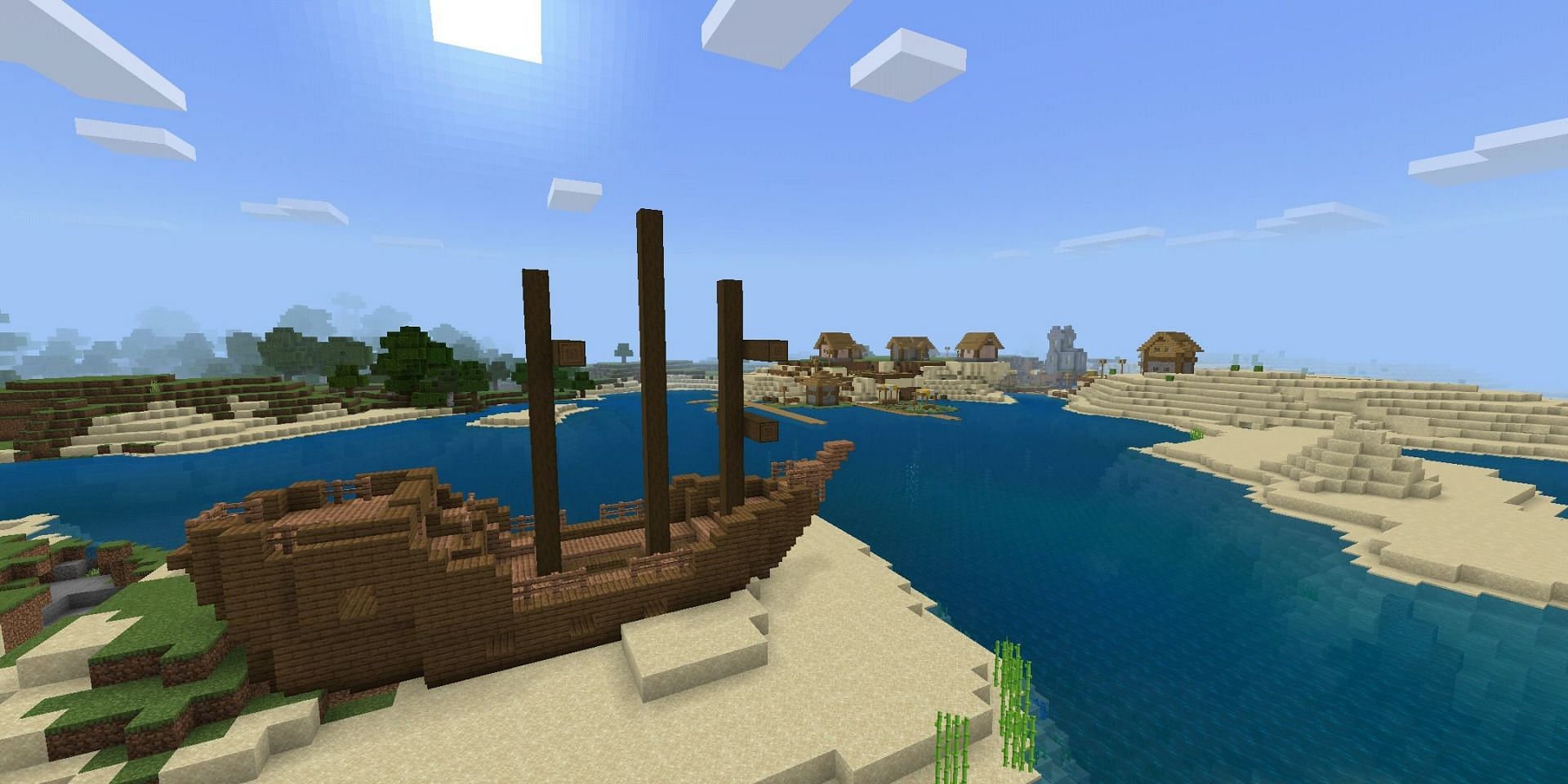 A shipwreck (Image via Minecraft)