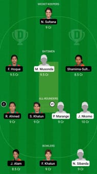 ZM-W vs BD-W Dream11 Prediction - Bangladesh Women's tour of Zimbabwe