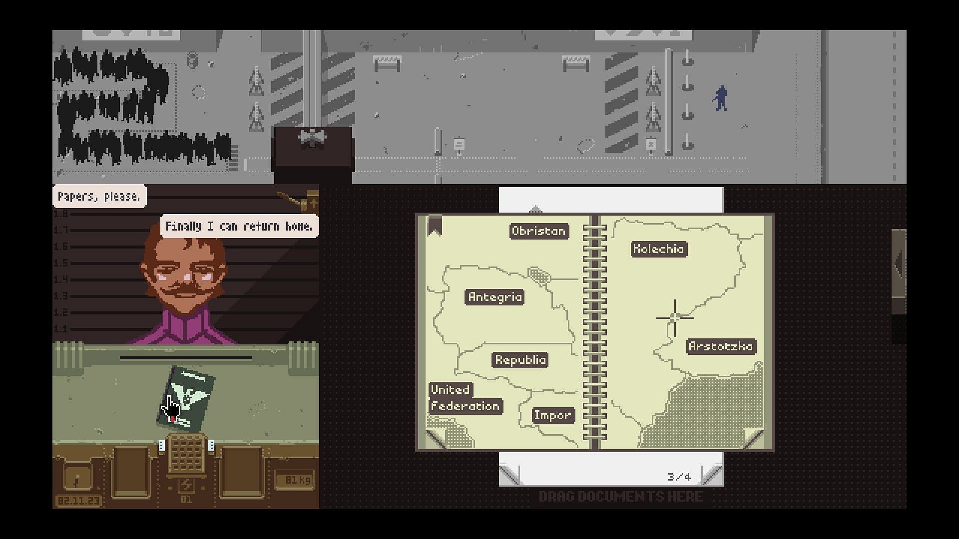 Papers, Please Gameplay Part 2, Day 2 - Terrorist Attack! 