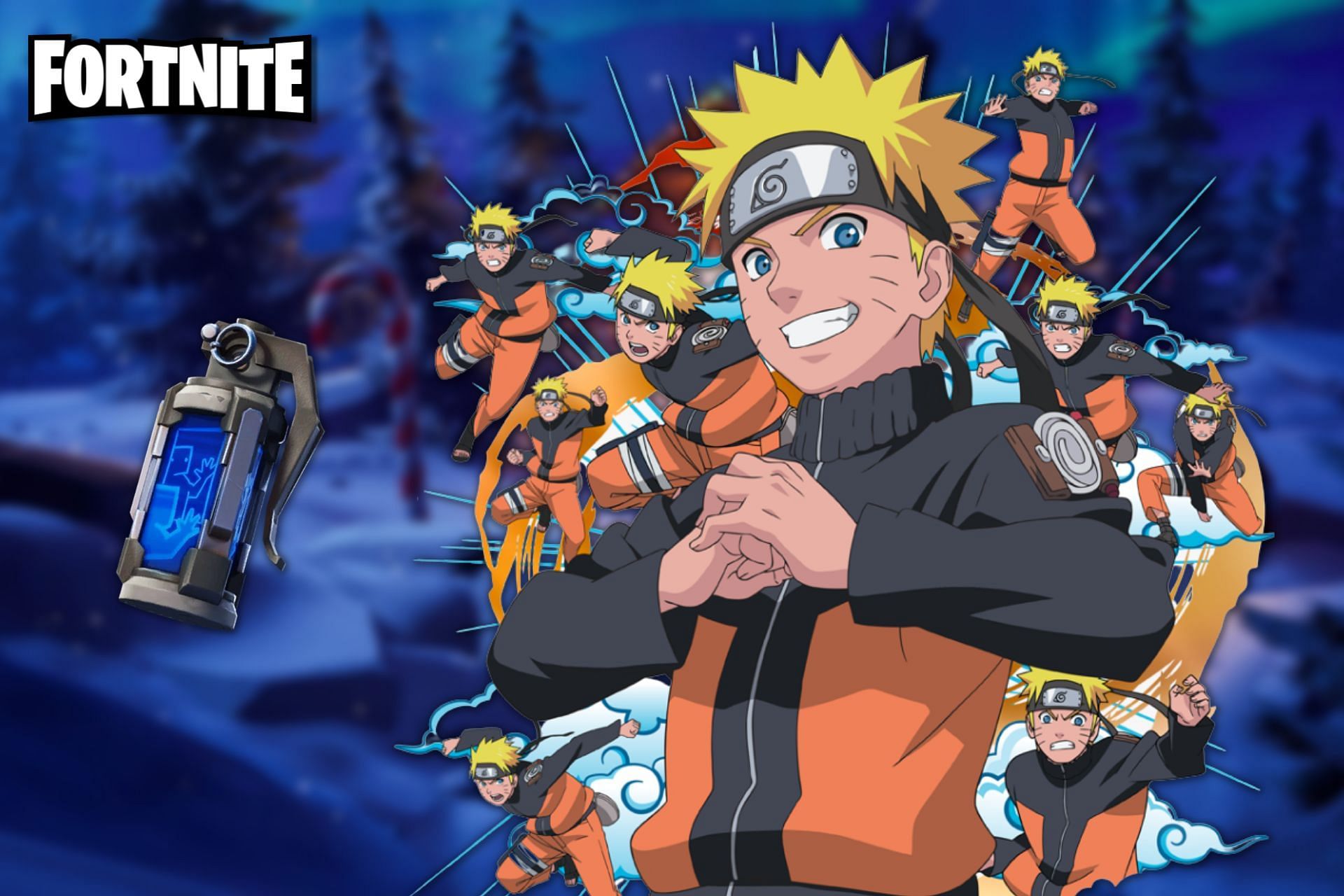 The arrival of Naruto has raised the call to reintroduce Decoy Grenades to Fortnite (Image via Sportskeeda)