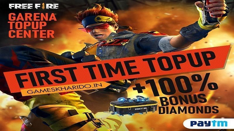 Games Kharido डायमंड्स का टॉप-अप करने पर 100% बोनस प्रदान करता है   