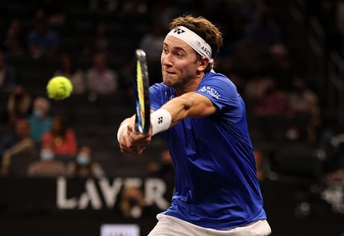 Casper Ruud is currently playing at the Paris Masters