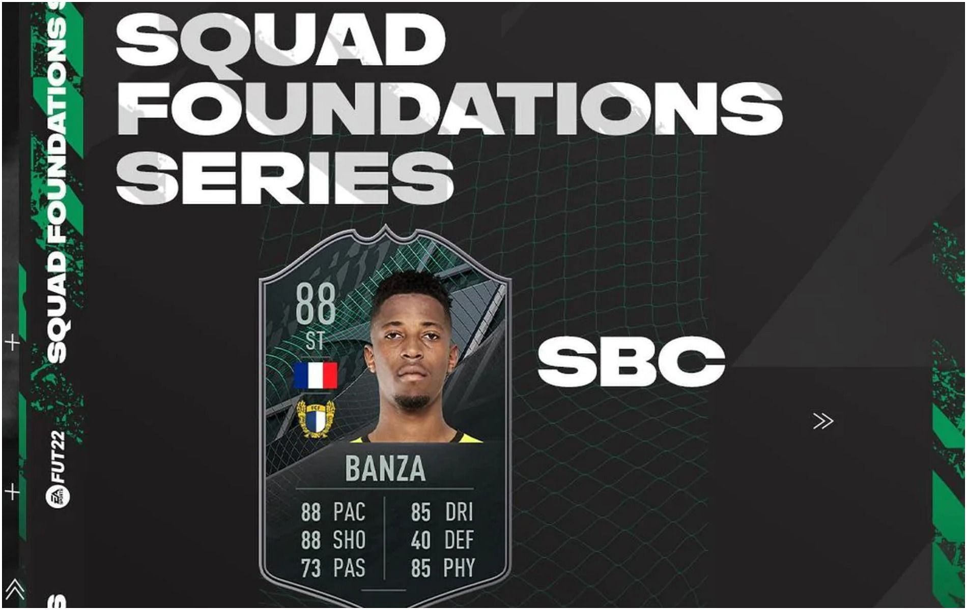 Simon Banza Squad Foundations SBC is live in FIFA 22 (Image via EA Sports)