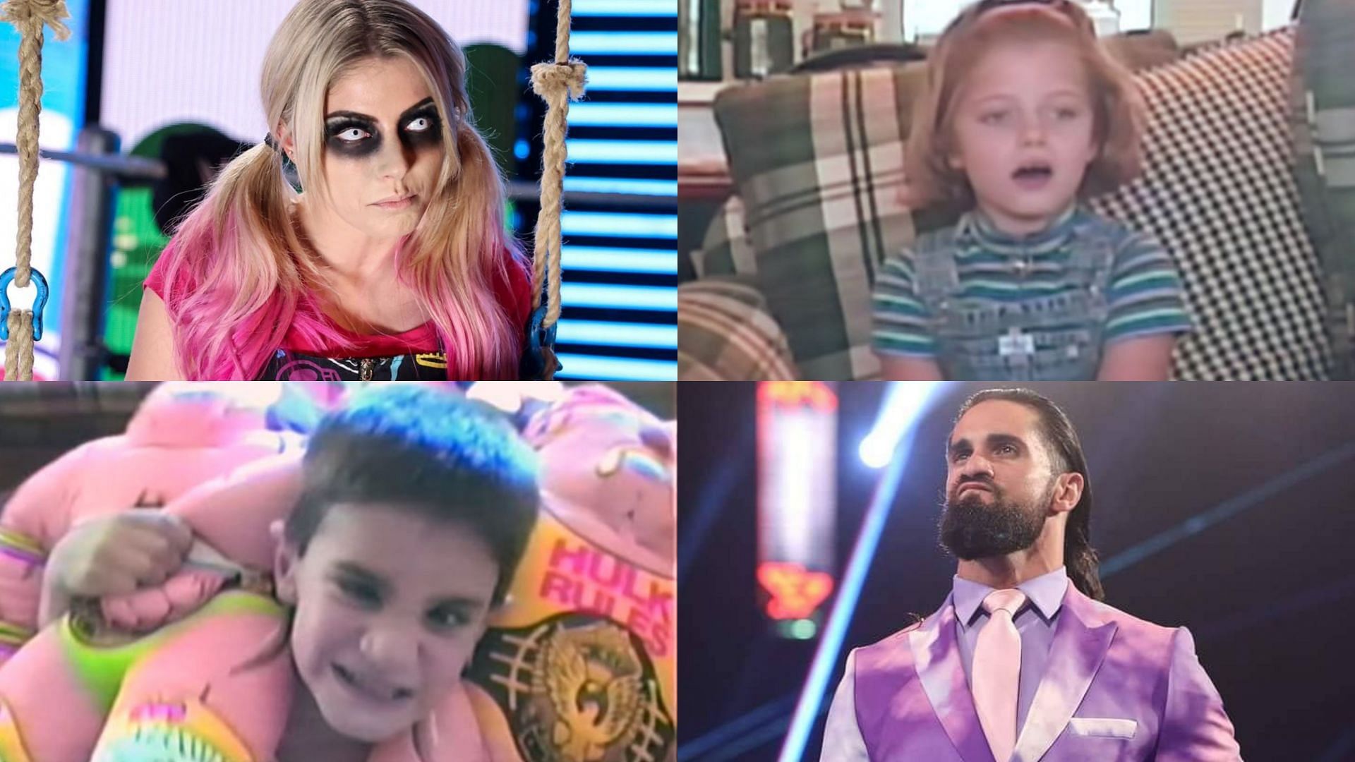 WWE Superstars Alexa Bliss and Seth Rollins