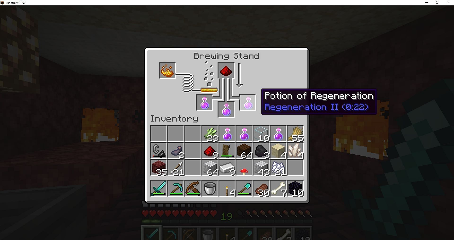 Redstone for potions (Image via Minecraft)