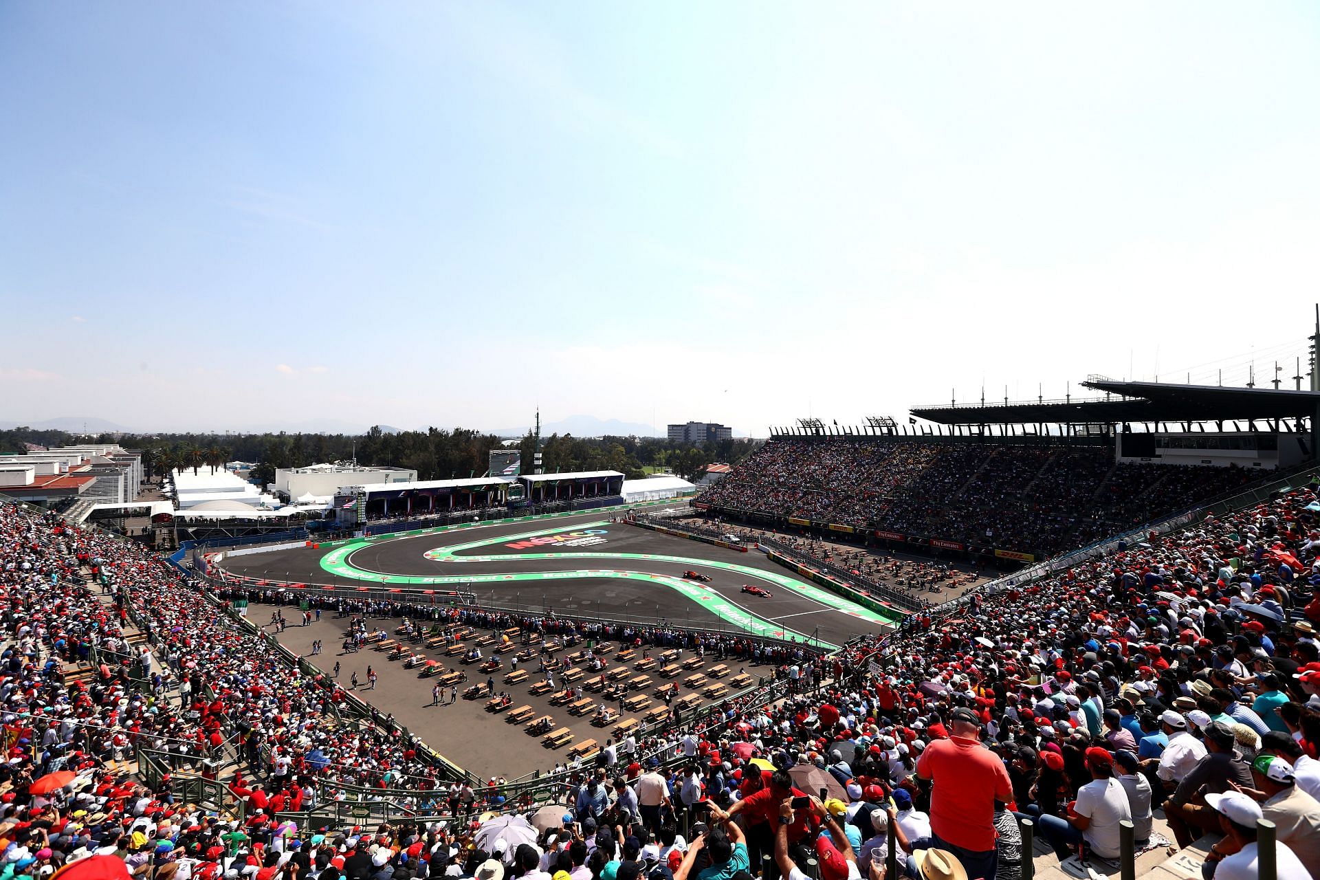 Autodromo Hermanos Rodriguez circuit is set to host the 2021 Mexican GP. (Photo by Clive Rose/Getty Images)