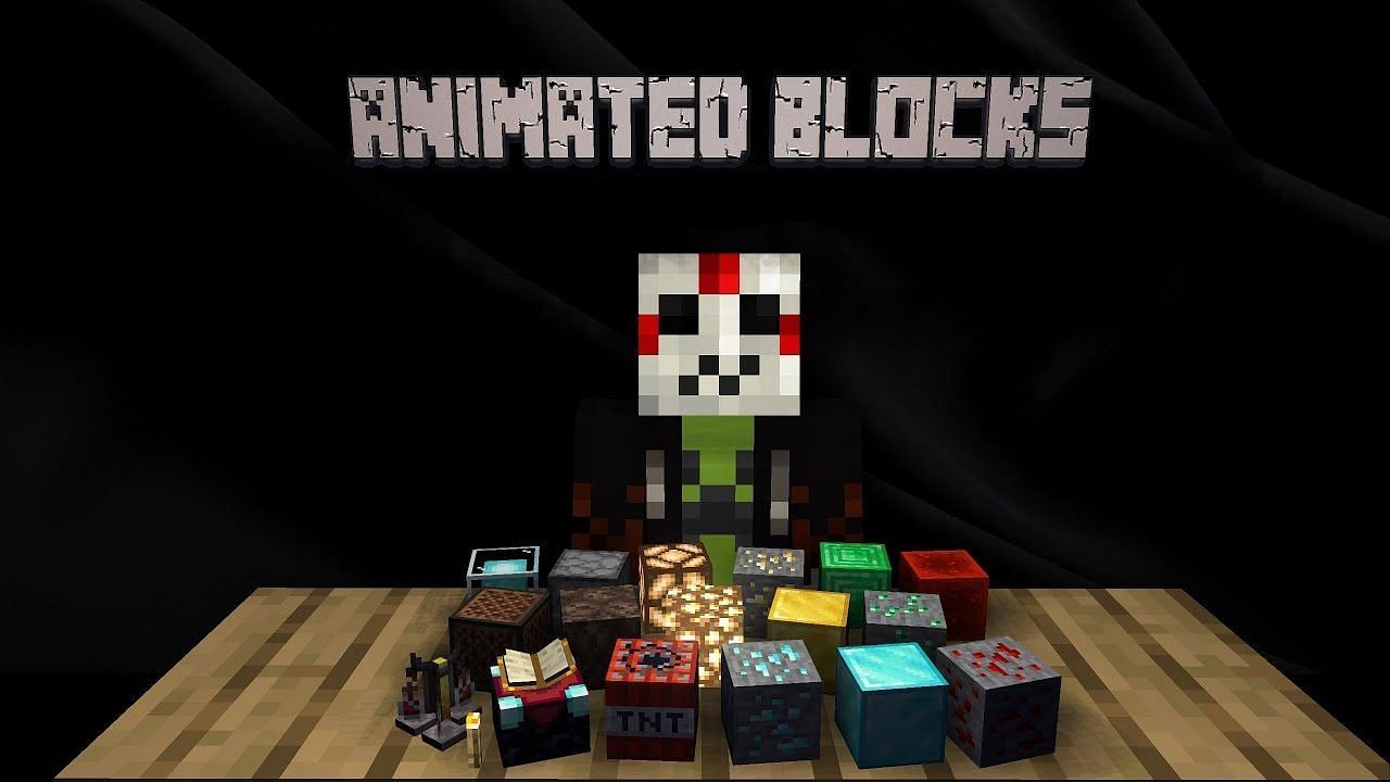 The Animated Blocks add-on (Image via Dark Gato MC/Minecraft)