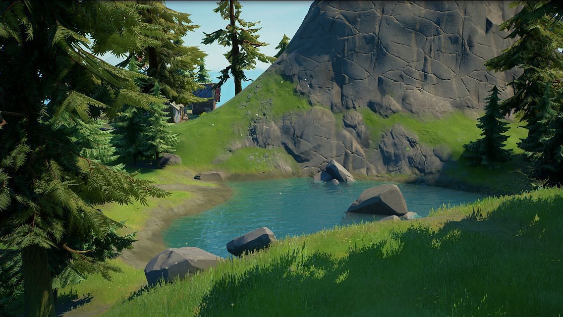 Primal Pond landmark in Fortnite (Image via Epic Games)