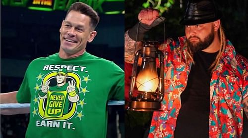 John Cena (left) and Bray Wyatt (right)