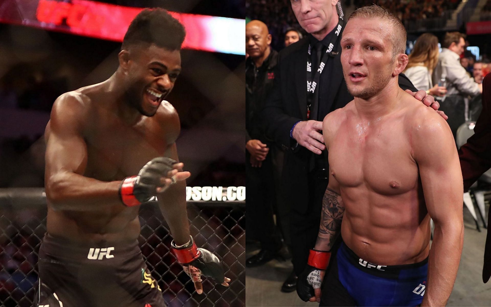 Aljamain Sterling (left) and TJ Dillashaw (right)