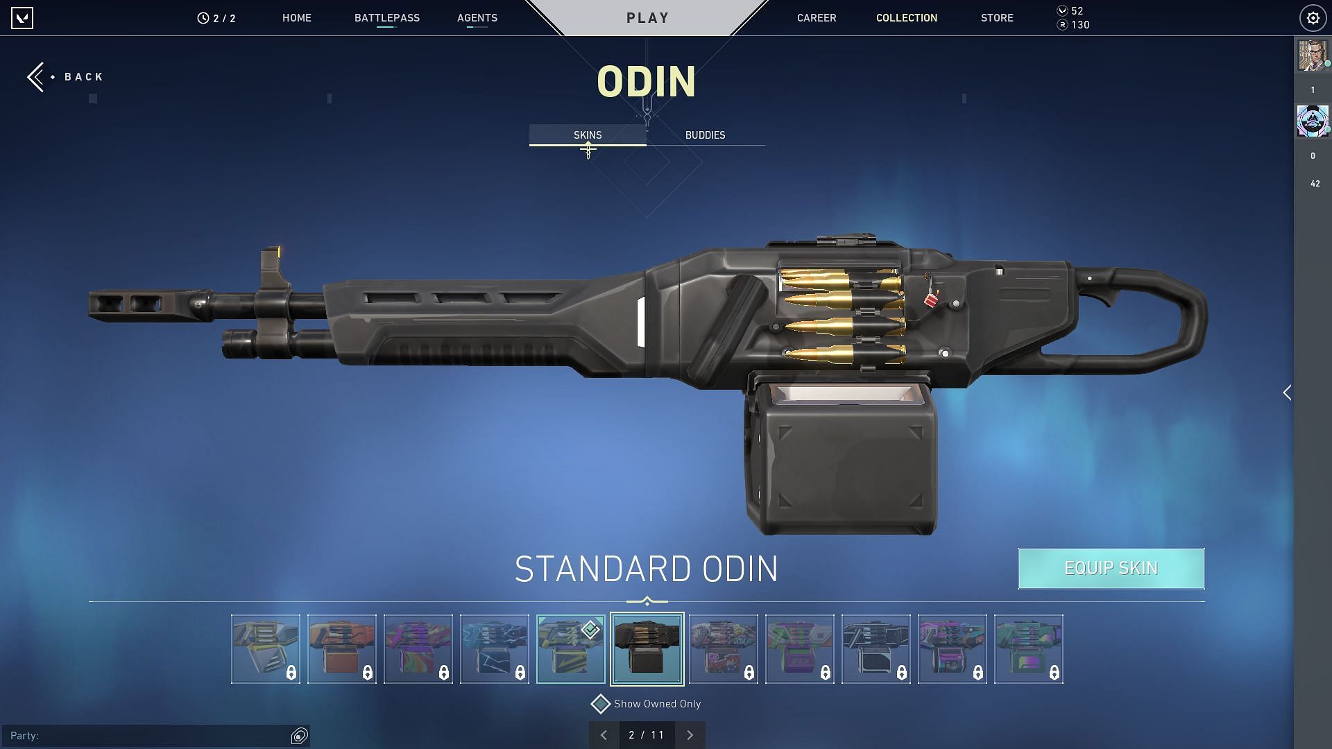 Odin costs 3200 credits on the in-game buy menu (Image via Sportskeeda)