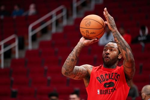 Houston Rockets point guard John Wall getting ready to get back on the court