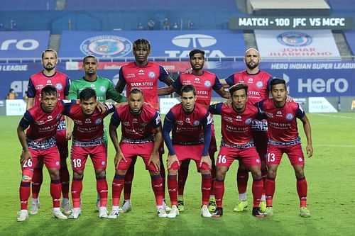 Jamshedpur FC at a photo shoot ahead of 2021-22 ISL season (Picture Courtesy: ISL Media)