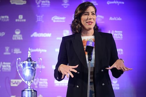 Garbine Muguruza ahead of the 2021 WTA Finals