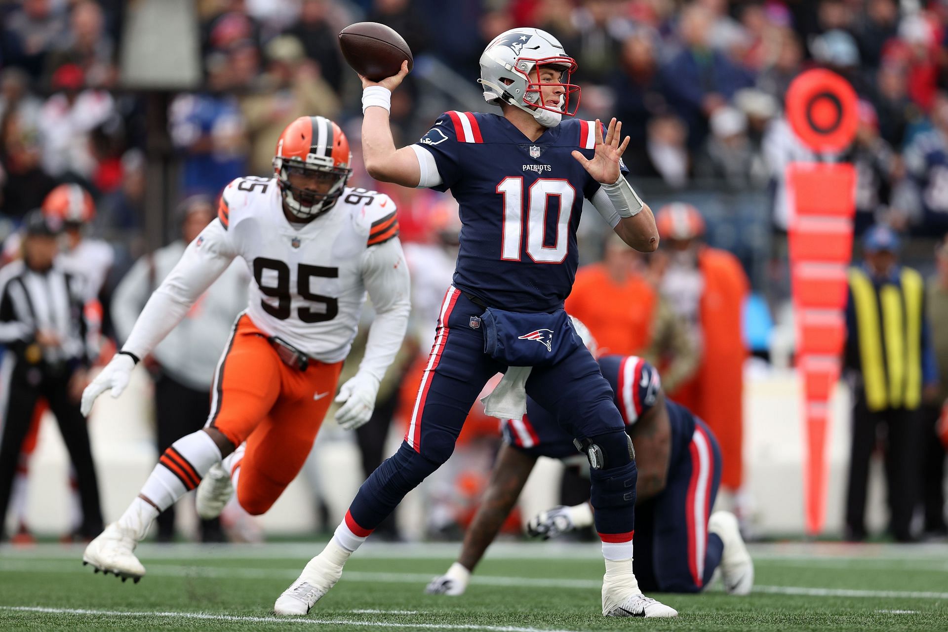 New England Patriots QB Mac Jones vs. Cleveland Browns