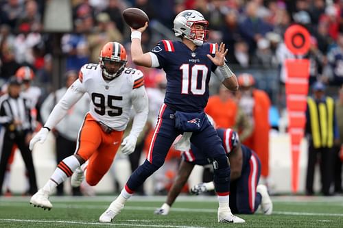 New England Patriots QB Mac Jones vs. Cleveland Browns