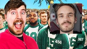 PewDiePie's latest thumbnail inspired by MrBeast Squid Game has Twitter in splits