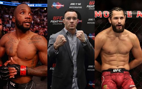 Leon Edwards (left), Colby Covington (center) and Jorge Masvidal (right)