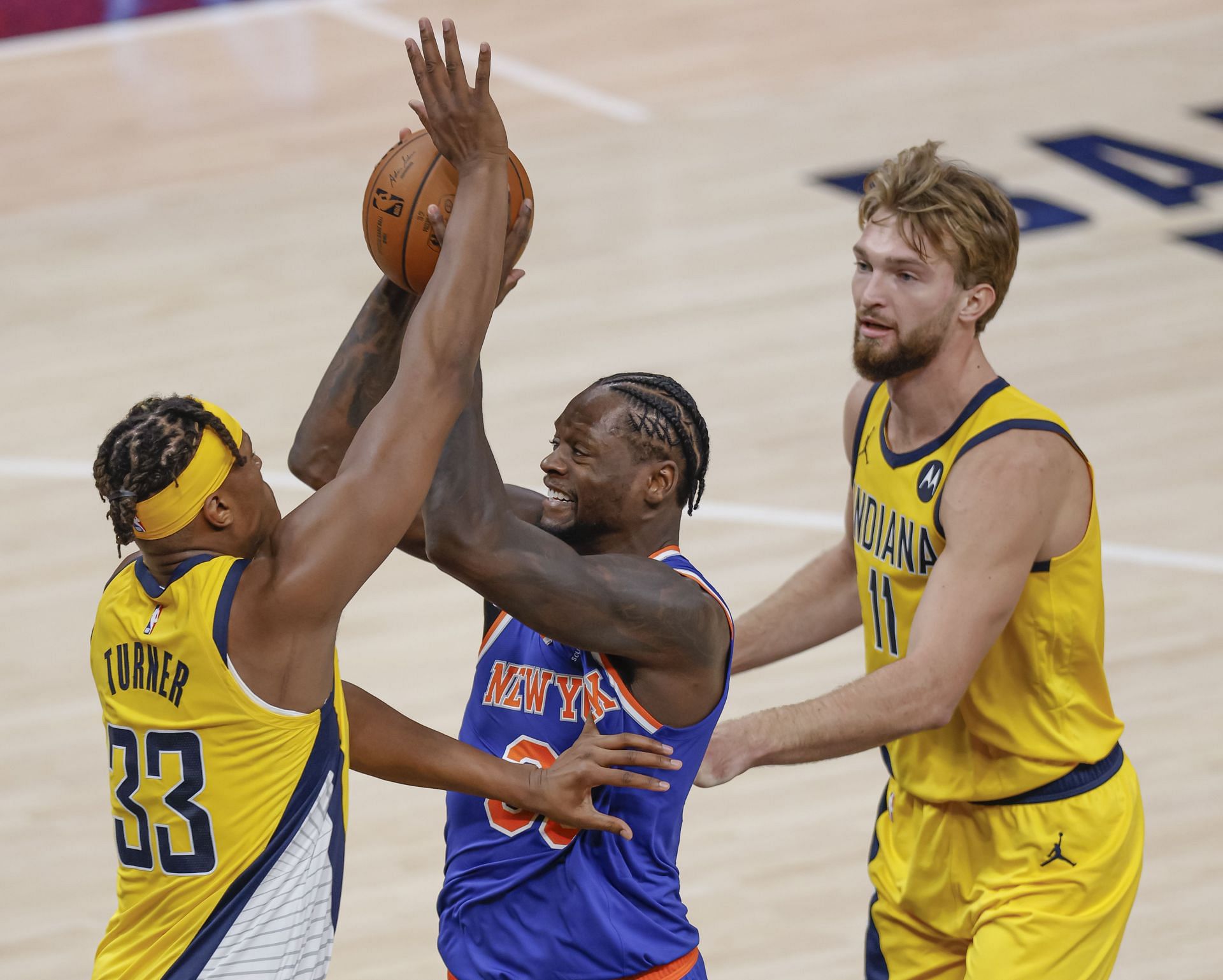 The frontline battle will be worth watching as the New York Knicks visit the Indiana Pacers on Wednesday