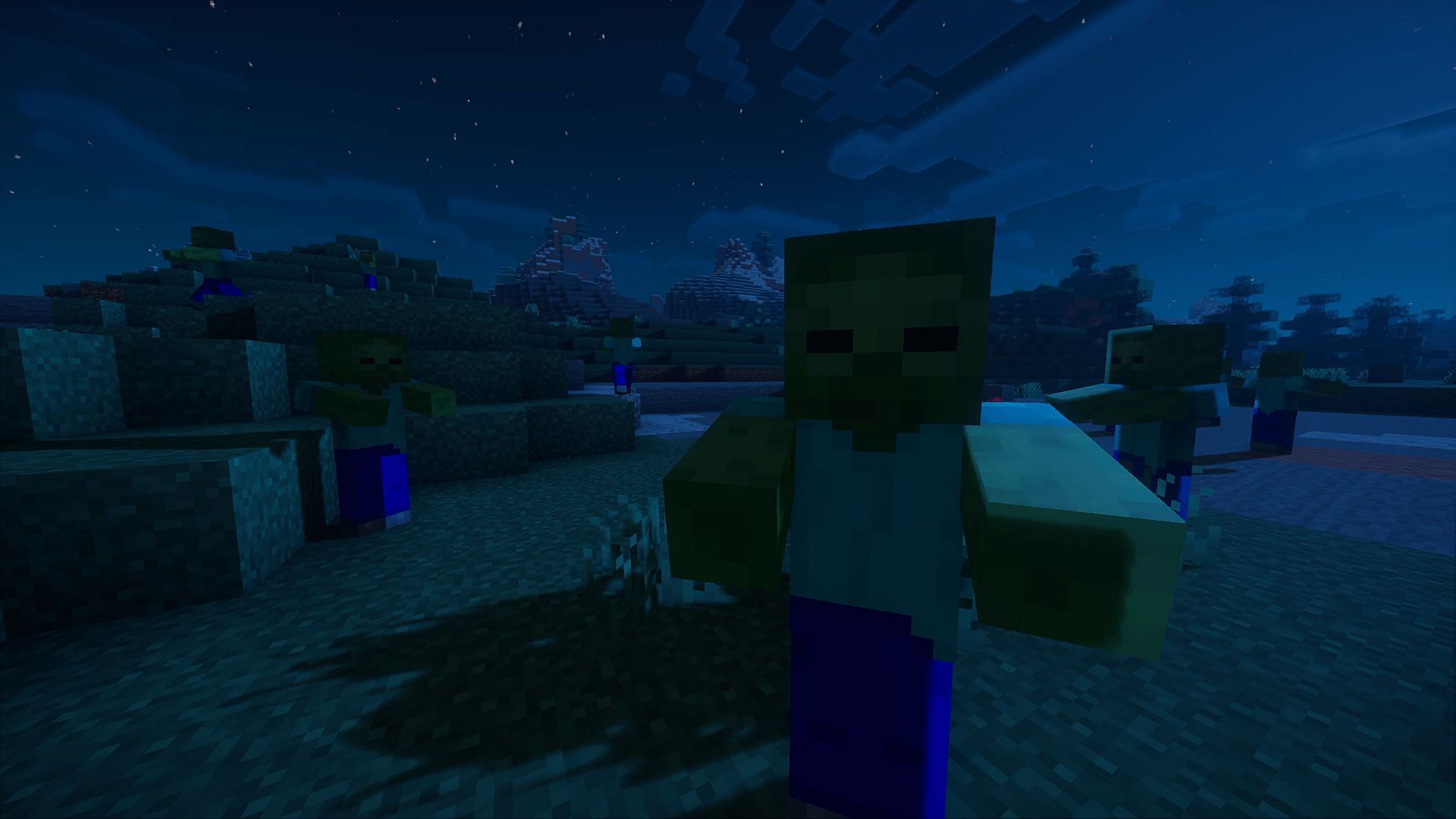 Hostile mobs (Image via Minecraft)