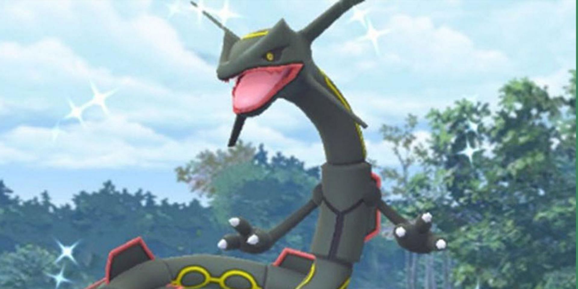 Rayquaza was the mascot of Pokemon Emerald (Image via Niantic)