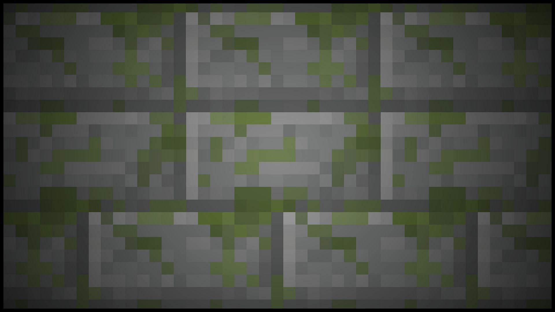 Mossy stone bricks in Minecraft (Image via Minecraft)