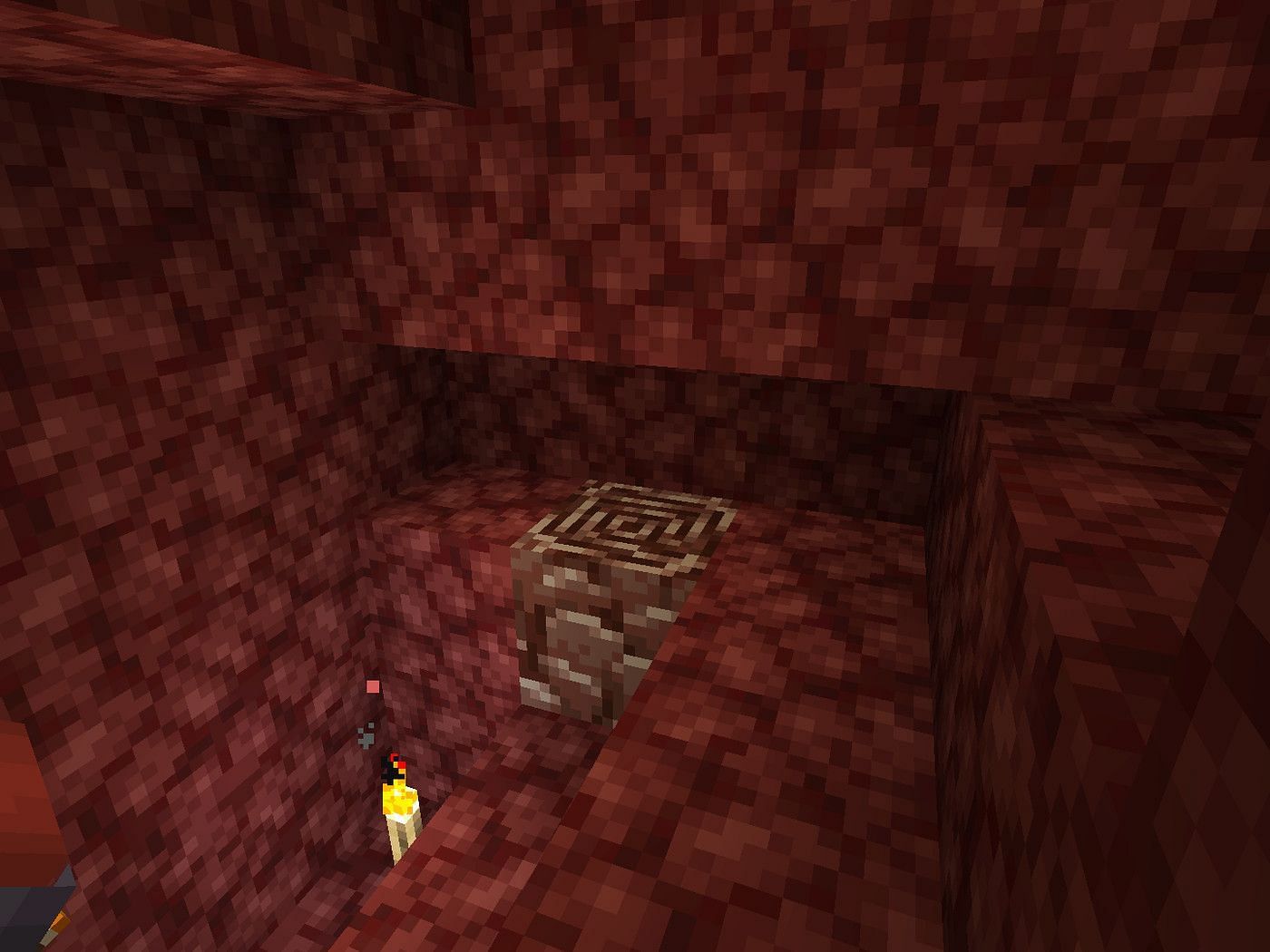 Ancient Debris in the Nether (Image via Minecraft)