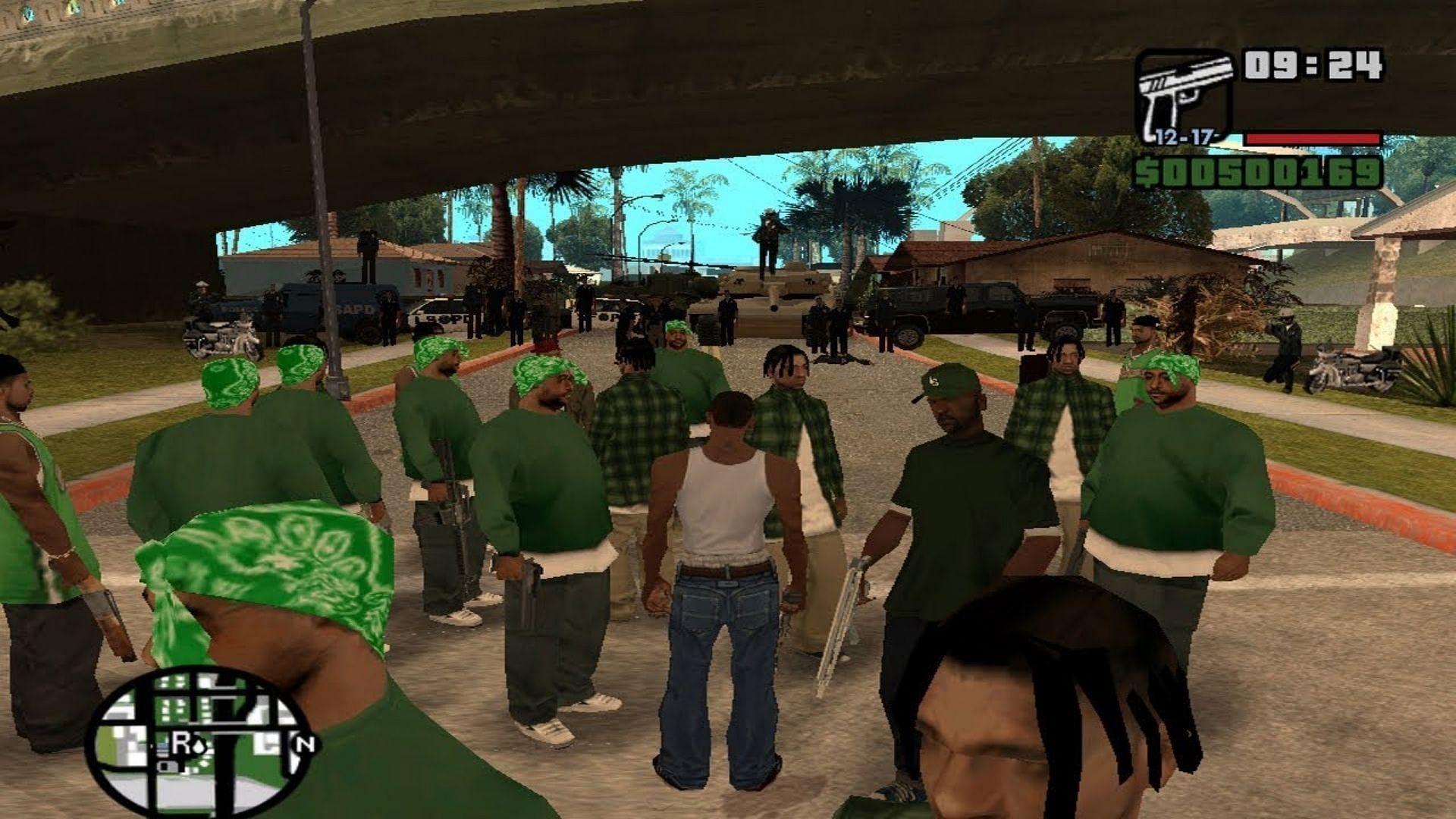 5 GTA San Andreas gangs to look out for in the remastered trilogy Definitive Edition (Image via YouTube @Frebazz)