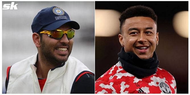 "Was lovely bumping into you" - Yuvraj Singh shares picture with Manchester United star Jesse Lingard