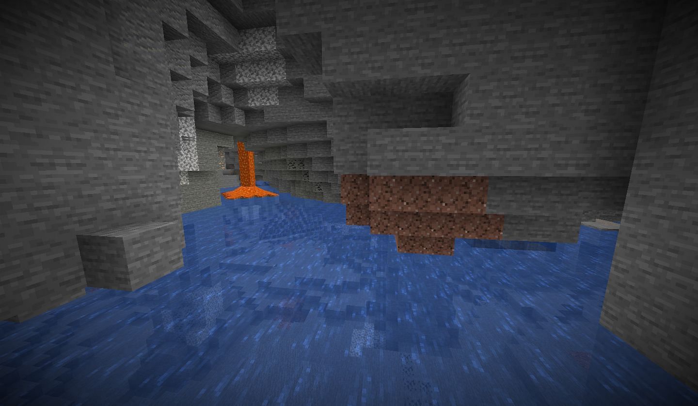 Aquifers will cause underwater bodies of water in the new update. Image via Minecraft
