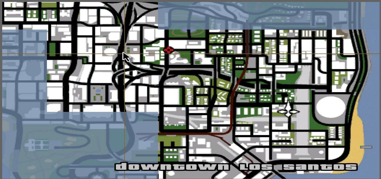 An example of a waypoint in GTA San Andreas (Image via Rockstar Games)