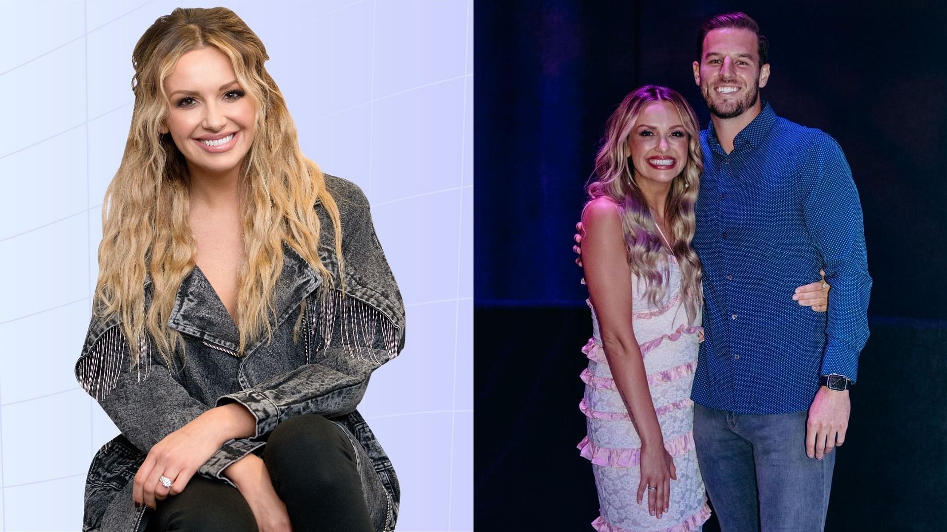 Carly Pearce celebrated her CMA win with her new boyfriend, Riley King (Image via Getty Images and Riley King/Instagram)