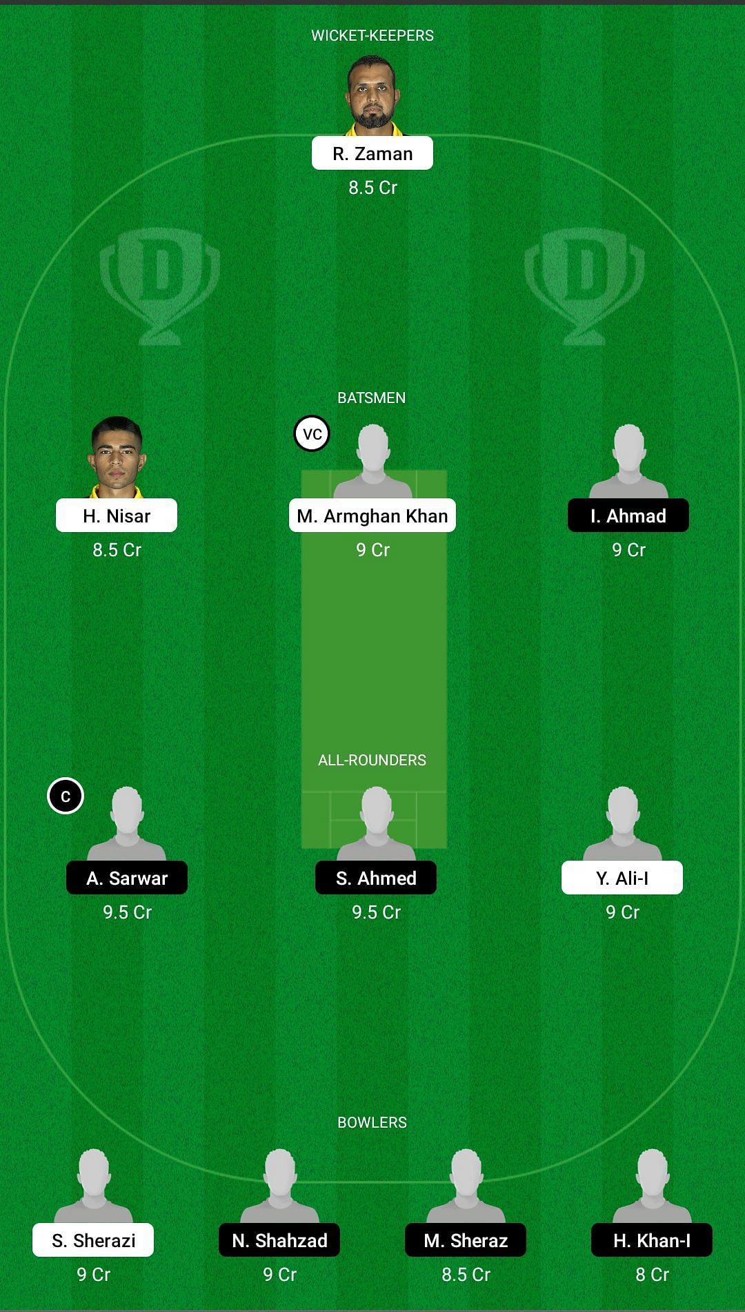 CTL vs FAL Dream11 Team - 1