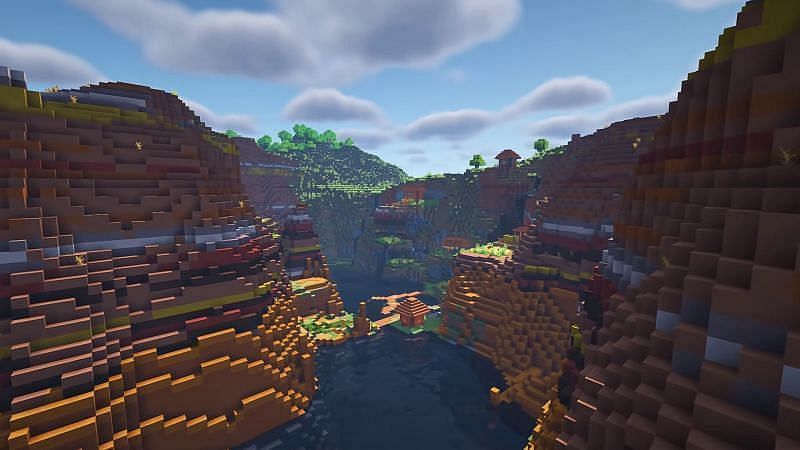 I made these photos of my Minecraft world with the new 1.18 update. Shaders  and 1.18 were made for each other. More photos in Google drive. All in 4k :  r/Minecraft