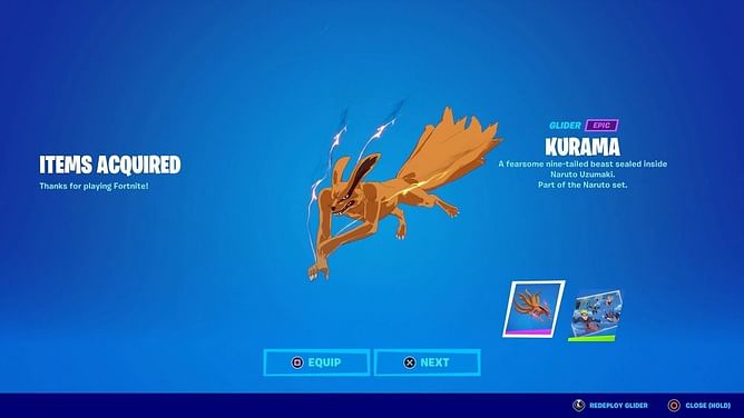 Fortnite x Naruto: How to get the free Kurama glider in Chapter 2 Season 8