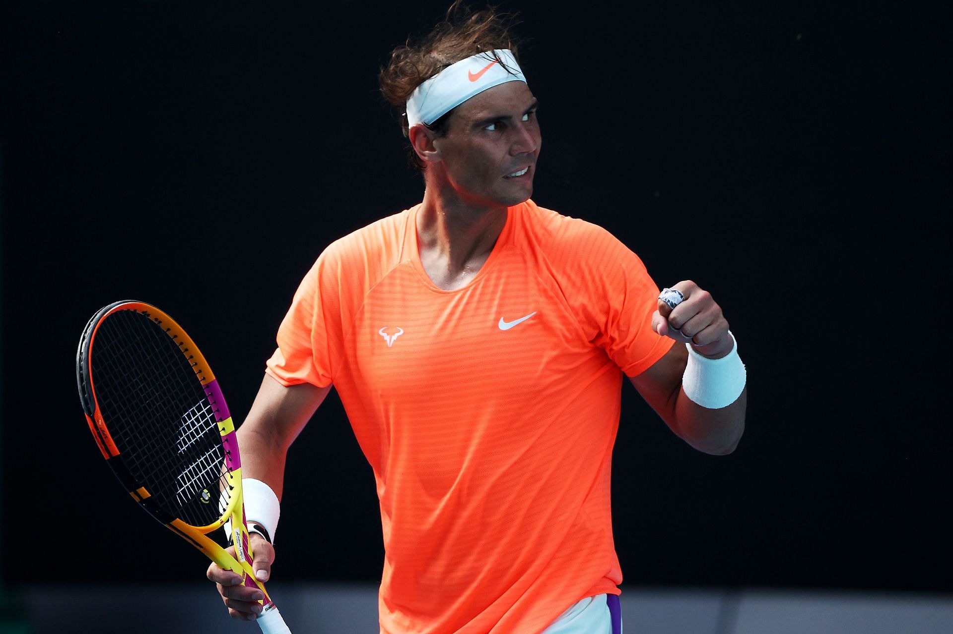 Rafael Nadal at the 2021 Australian Open