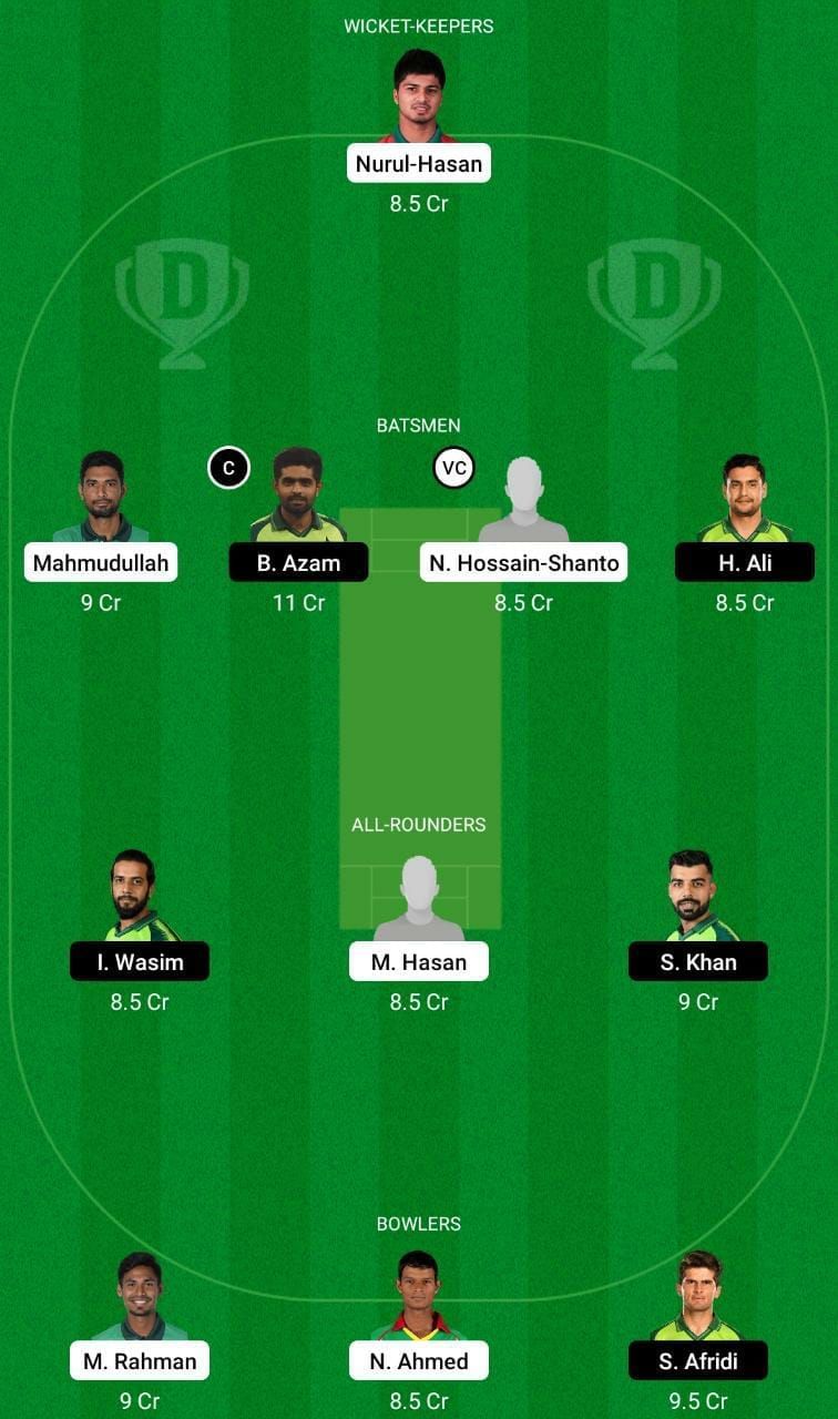 BAN vs PAK Dream11 Fantasy Tip #1