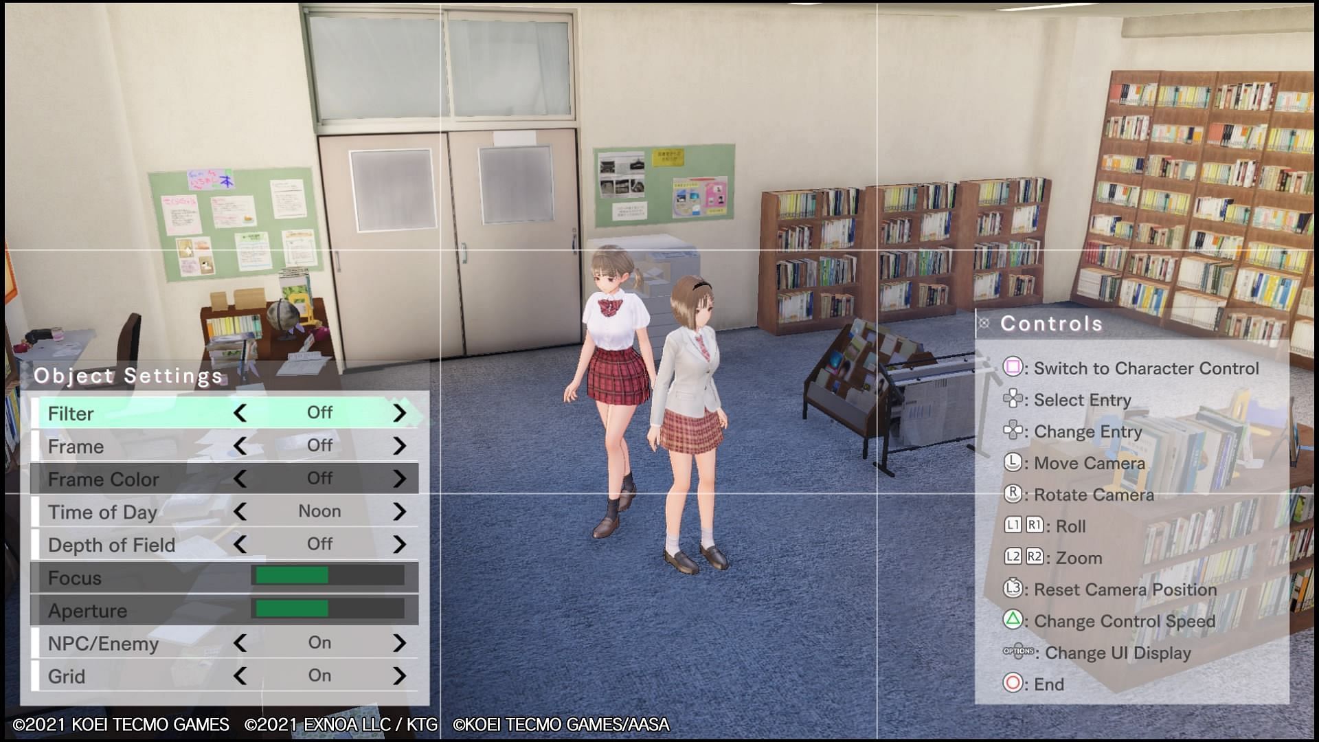 The photo mode (Image via Blue Reflection: Second Light)